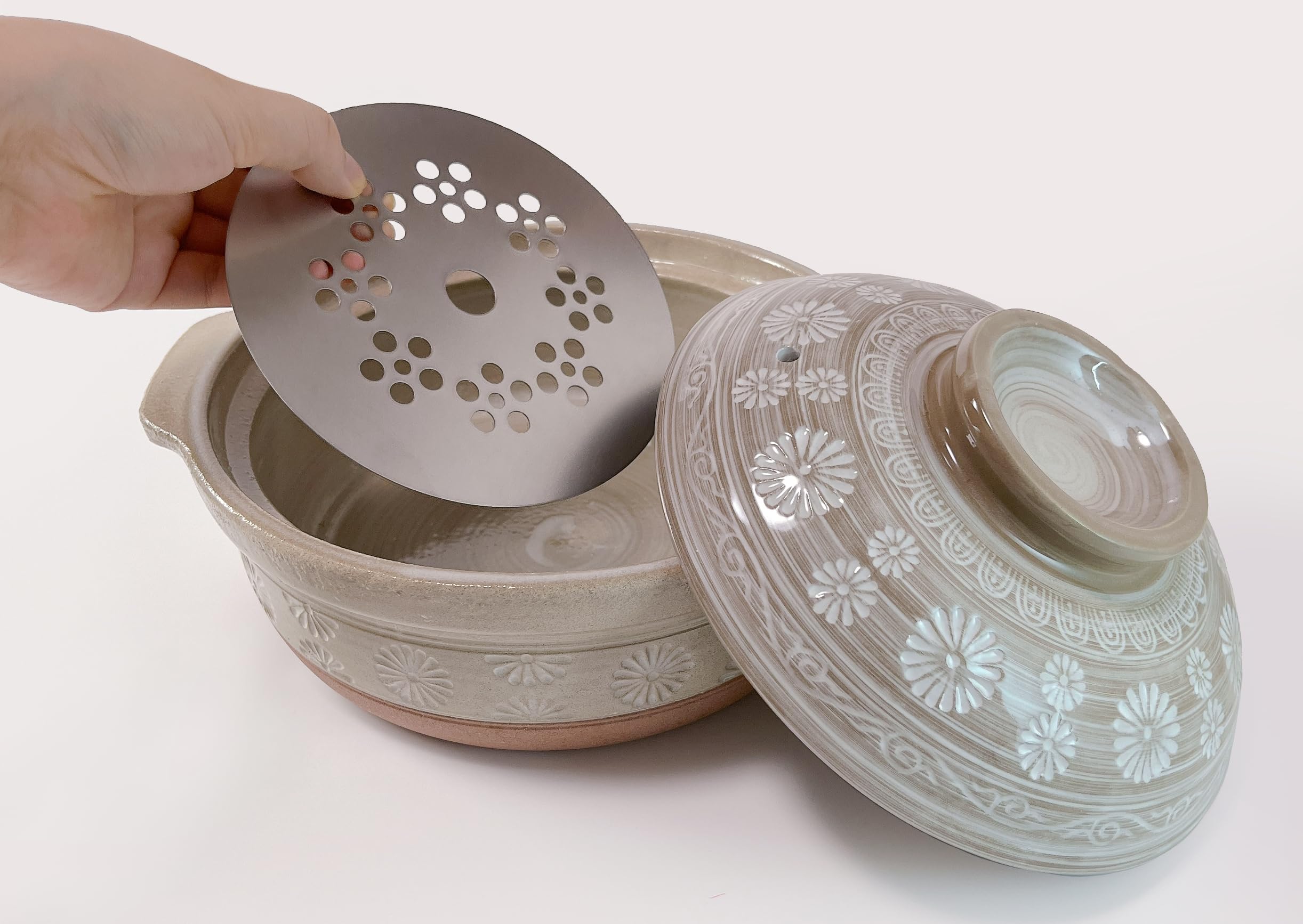 Amazon | 萬古焼 IH用セラミックコーティング都 土鍋 内山製陶所 (三島